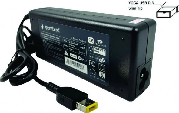 Gembird NPA90-200-4500 punjač za laptop Lenovo USB 90W