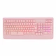 White Shark GK 2103 MIKASA SR USB gejmerska tastatura roze