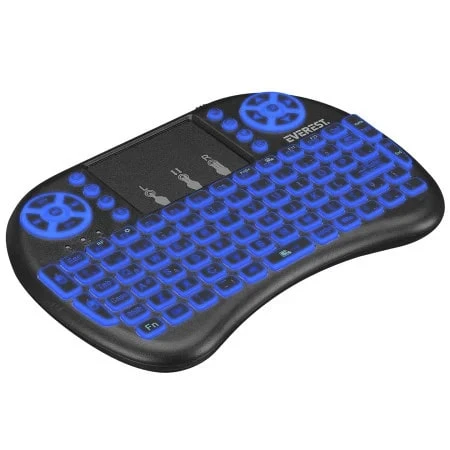 Everest EV-MK10 touchpad bežična mini tastatutra crna