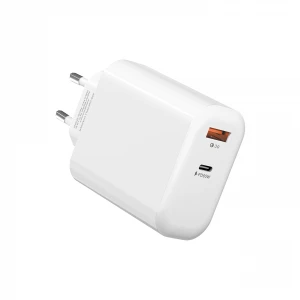S-link SL-EC69 beli kućni punjač (adapter) za telefon USB A/USB C 65W/QC 18W