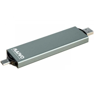 Maiwo (K1683P2) USB-C/USB(A) 3.2 na M.2 NVMe/SATA eksterno kućište za SSD