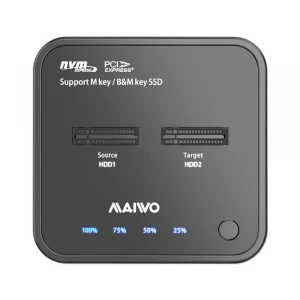 Maiwo (K3016P2) USB-C 3.2 na 2x M.2 NVMe Clone USB HUB