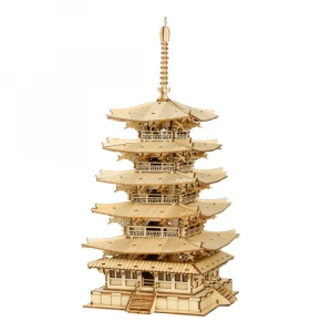 Robotime (049514) Five-storied Pagoda 3D Puzzle