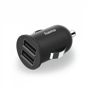 Hama 223351 crni auto punjač za mobilne telefone 2xUSB A