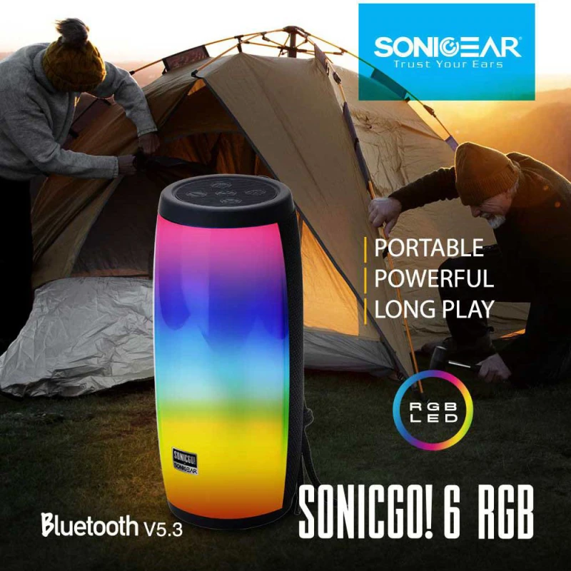 Sonicgear SONICGO! 6 RGB Portable bežični zvučnik crni