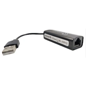 Gembird (NIC-U6) adapter USB (muški) na LAN (ženski) crni