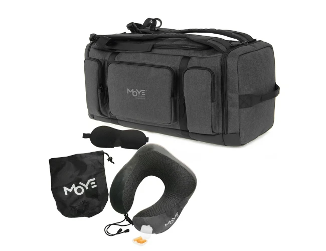 Moye Trailblazer O5 sivi multi ranac za laptop 17.3"+jastuče za vrat