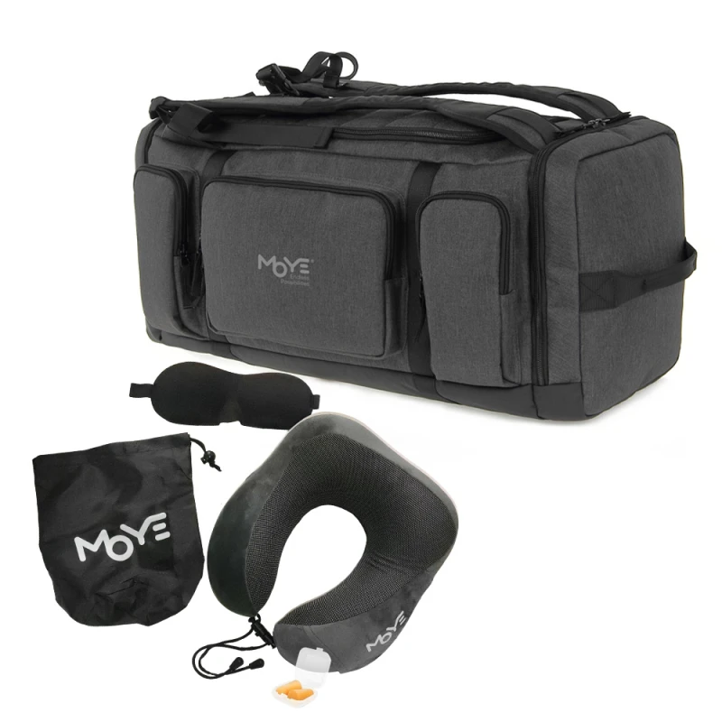 Moye Trailblazer O5 sivi multi ranac za laptop 17.3"+jastuče za vrat