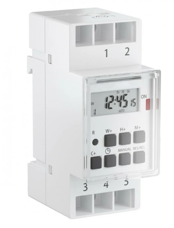 Prosto (DT-DIN2) digitalni vremenski prekidač za kontrolu svetla,grejanja,ventilatora 3600W