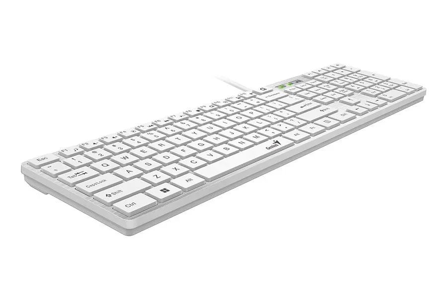 Genius SlimStar 126 YU USB slim tastatura bela