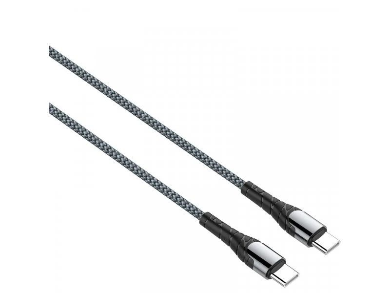 Moye DU03C-1 crni kabl za telefon za brzo punjenje 65W USB-C (muški) na USB-C (muški)