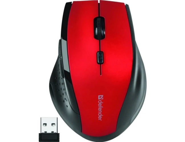 Defender Accura MM-365 6D 1600DPI bežični optički miš crveni