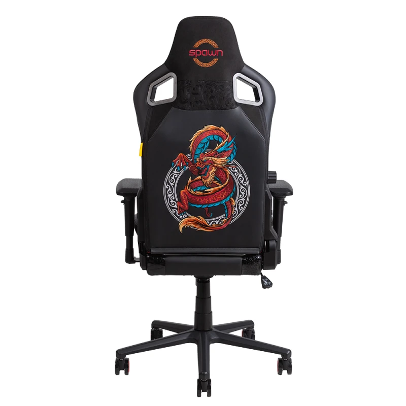 Spawn Dragon Edition gejmerska stolica crno crvena