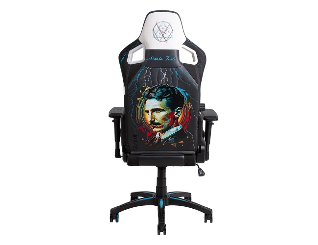 Spawn Tesla Edition gejmerska stolica crno plava