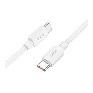 Hoco Hyper X96 100W beli kabl za telefon USB C (muški) na USB C (muški) 1m