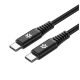 Celly Power kabl za telefon USB C (muški) na USB-C (muški) 100W crni