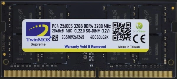 TwinMOS DDR4 32GB 3200MHz MDD432GB3200N memorija za laptop