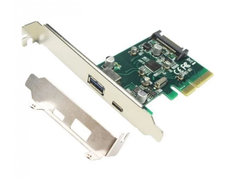 E-Green USB 3.1 Type-A+USB-C Host mrežna PCI-Express kartica