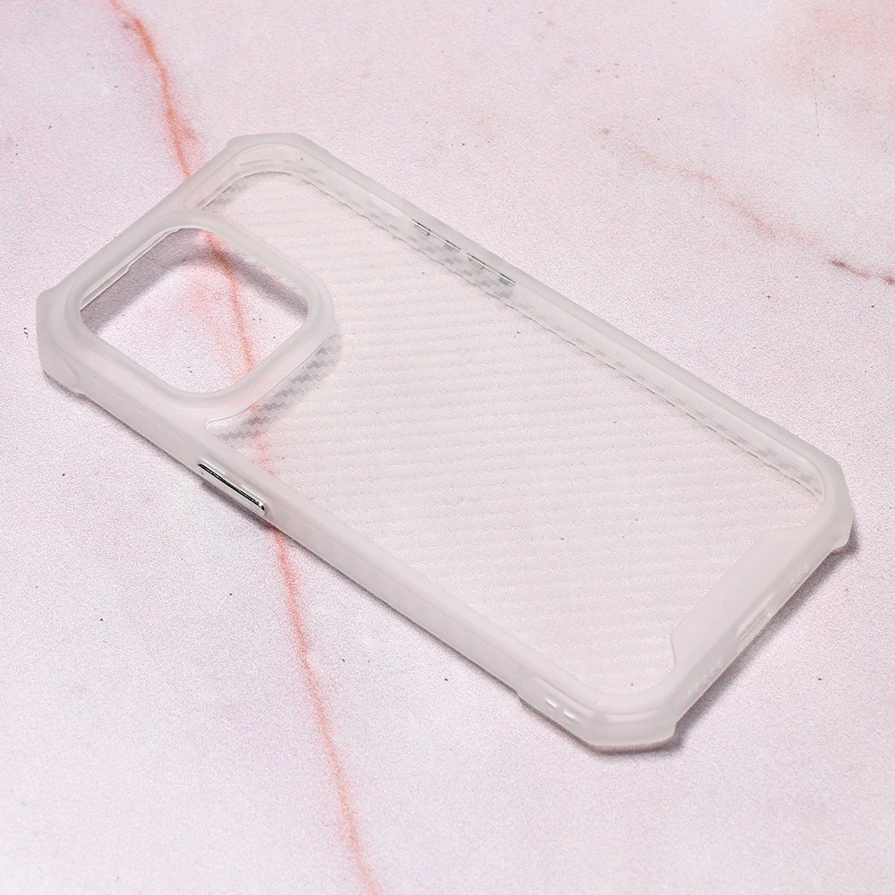 3G Carbon Crystal (1121048) zaštitna maska za telefon iPhone 14 Pro 6.1" bela