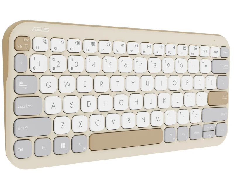 Asus KW100 Marshmallow bež bežična tastatura US
