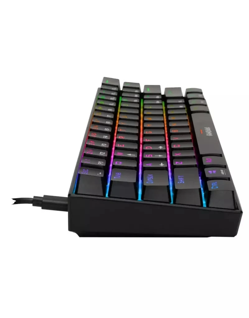 Gamdias Hermes E3 RGB crveni switch mehanička gejmerska tastatura crna