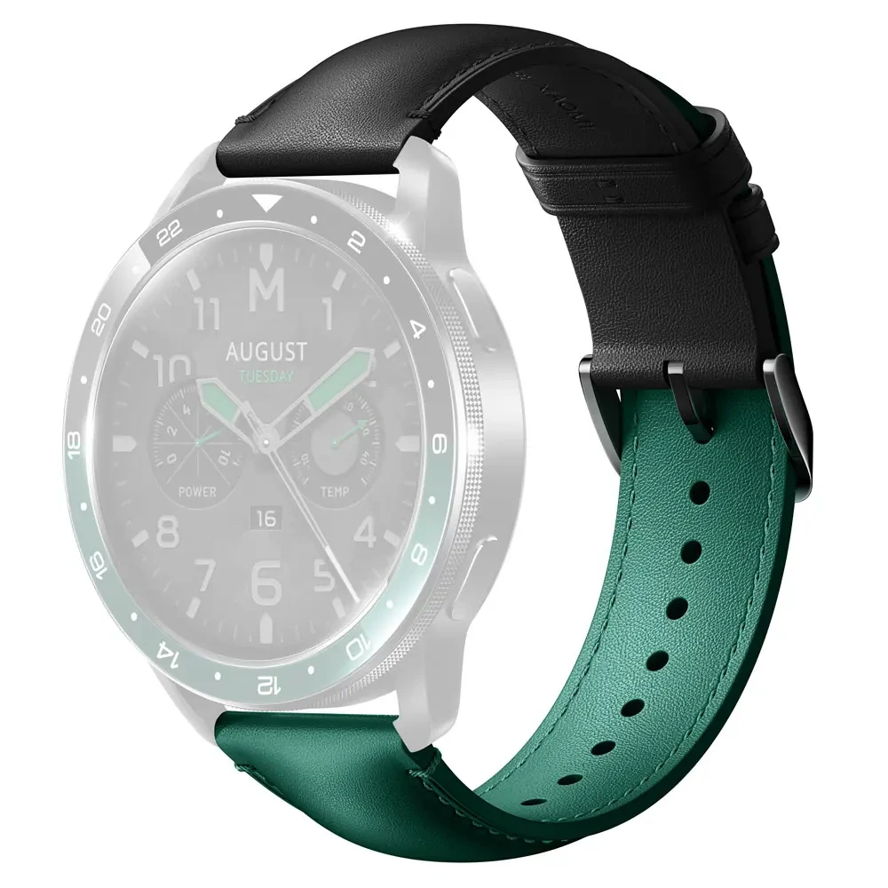 Xiaomi zelena kožna zamenska narukvica za Watch S3