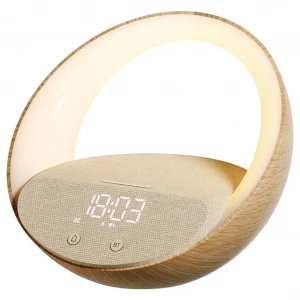 Moye Aurora Glow Lamp with Clock, Wireless speaker and Wi-Fi charger
