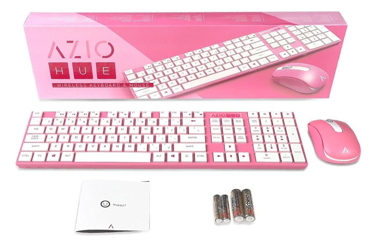 Azio Hue KM508-PN Tastatura i Mis Wireless Pink