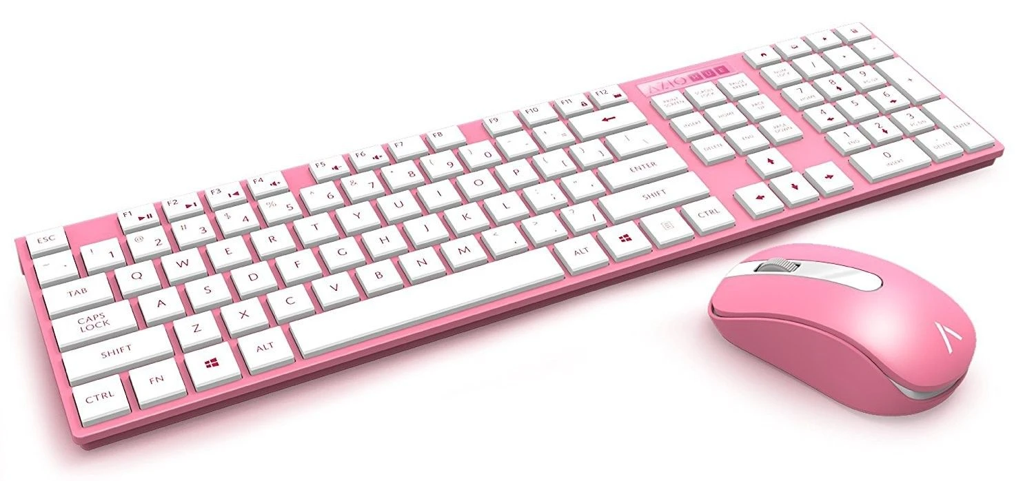 Azio Hue KM508-PN Tastatura i Mis Wireless Pink