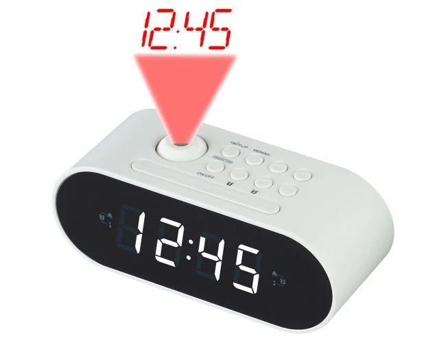 Denver  CRP-717 FM Radio Budilnik sa projektorom Beli