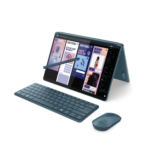 Lenovo Yoga Book 9 13IMU9 (83FF001YRM) 2u1 laptop Intel 12-cores Ultra 7 155U 2x 13.3" 2.8K 32GB 1TB SSD Intel Graphics Win11 tidal teal
