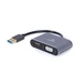 Gembird (A-USB3-HDMIVGA-01) adapter USB (muški) na HDMI (ženski)+VGA (ženski) sivi
