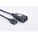 Gembird (UAE-30M) adapter USB 2.0 (muški) na 2x RJ45 (ženski) do 30m crni 