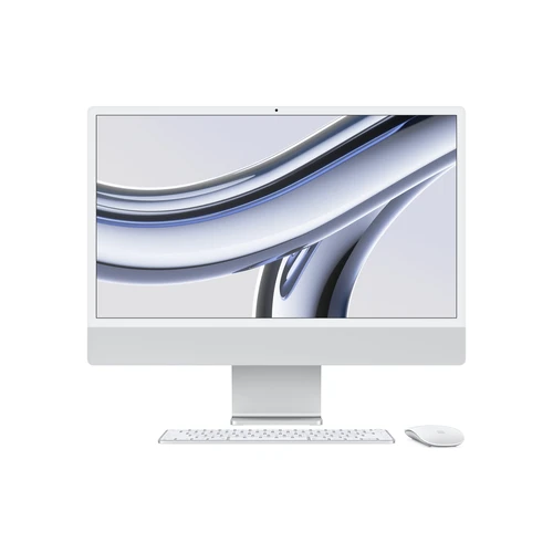 Apple iMac 24 M3 (MQR93ZE/A) srebrni all-in-one 23.5" 4.5K Apple Octa Core M3 8GB 256GB SSD macOS