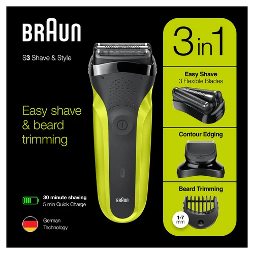 Braun 300BT BLK/VTGRN aparat za brijanje