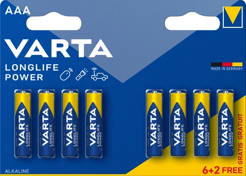 Varta (4903SOLR3) alkalne baterije Longlife 8 komada AAA