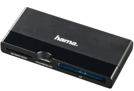 Hama (124185) multi čitač memorijskih kartica USB 3.0 crni