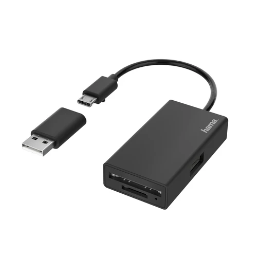 Hama čitac memorijskih kartica USB/SD/microSD 2.0