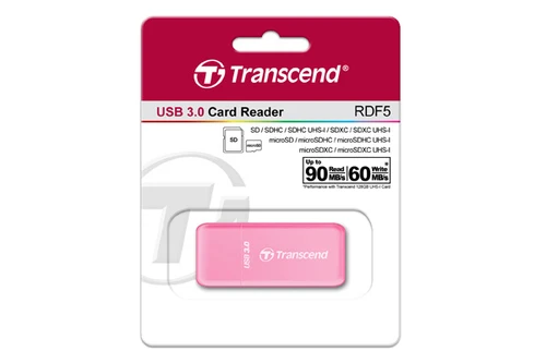 Transcend TS-RDF5R čitač kartica SD/MicroSD SDHC/SDXC USB 3.0 roze