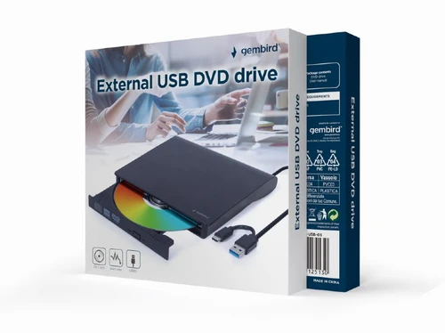 Gembird (DVD-USB-03) eksterni DVD RW crni