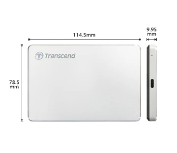Transcend 2TB StoreJet 25C3S (TS2TSJ25C3S) eksterni hard disk srebrni