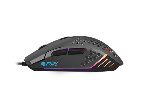 Fury Battler 6400 DPI USB RGB gejmerski miš crni