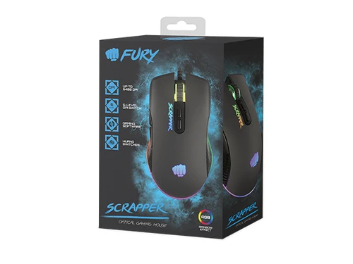 Natec NFU-1699 FURY SCRAPPER RGB USB gejmerski optički miš crni