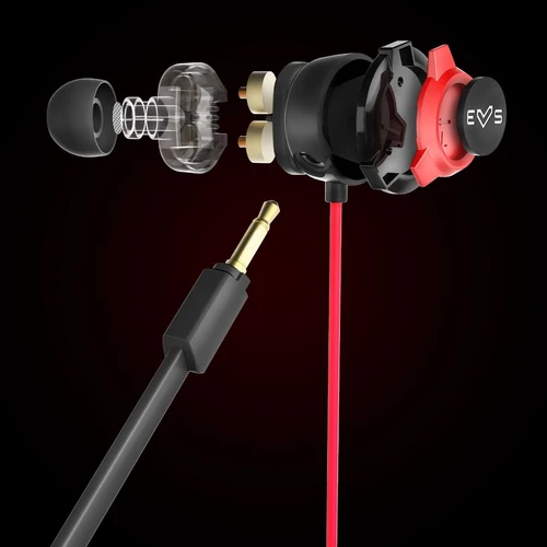 Energy Sistem gaming slušalice bubice ESG 1 Dual Driver crno crvene