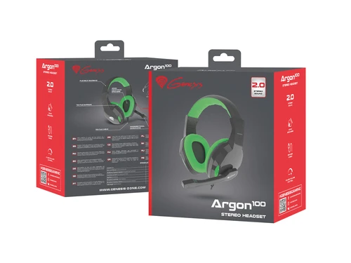 Genesis Argon 100 gejmerske slušalice zelene