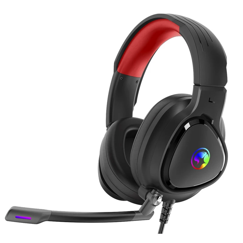 Marvo HG8958 RGB gejmerske slušalice sa mikrofonom crno crvene