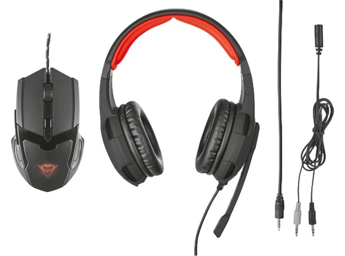 Trust gaming slušalice GXT 784 + optički miš 4800dpi crni