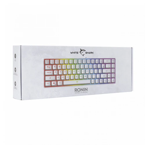 White Shark GK-2201 RONIN bela gejmerska tastatura