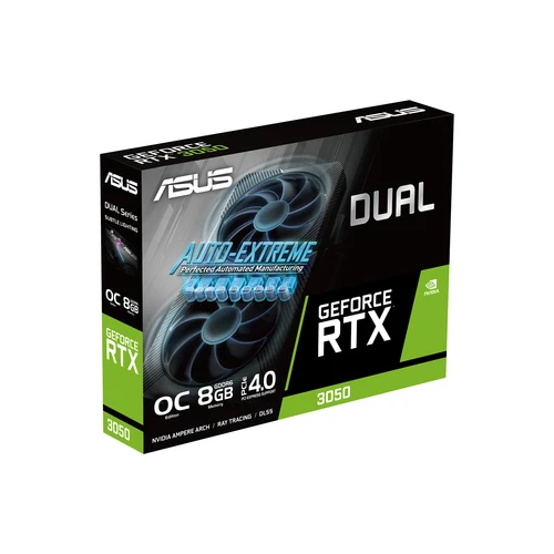 Asus Dual GeForce RTX3050 V2 OC Edition (DUAL-RTX3050-O8G-V2) grafička kartica 8GB GDDR6 128bit