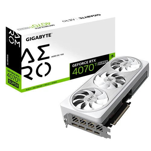 Gigabyte GeForce RTX4070Ti SUPER AERO OC (GV-N407TSAERO OC-16GD) grafička kartica 16GB GDDR6X 256bit